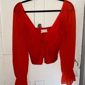 Urban Outfitters Red Blouse